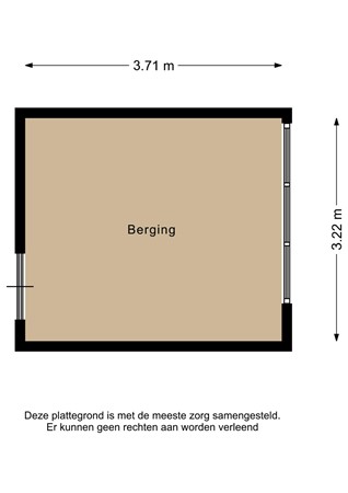 Floorplan - Bentincklaan 47b, 3039 KH Rotterdam